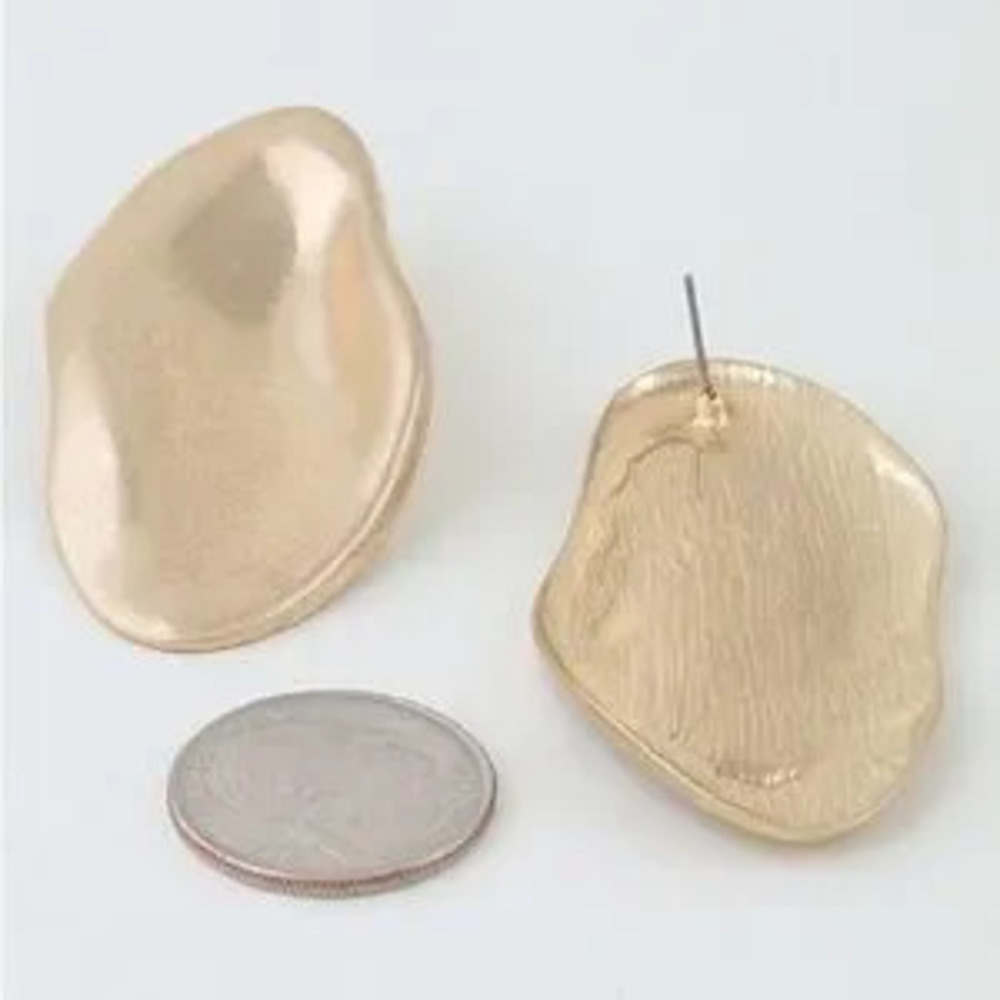 Abstract Ripple Statement Earrings (5036) - Picture 4 of 4